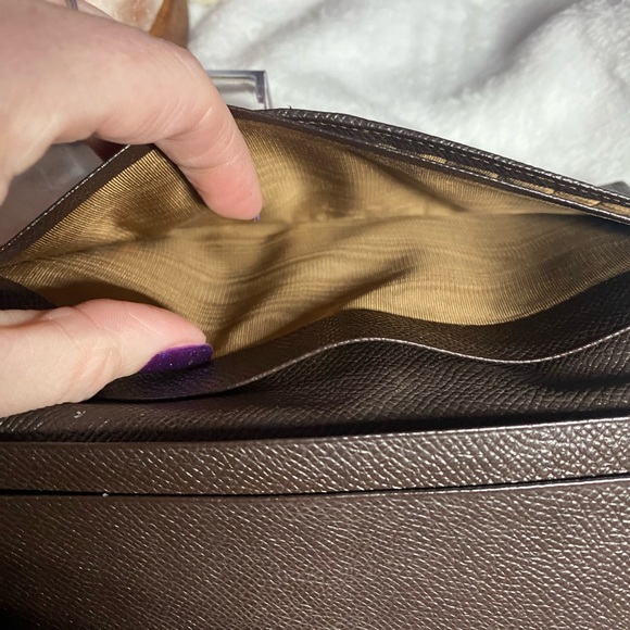 Bulgari Leather Long Wallet-Brown W/COA - Picture 4 of 12